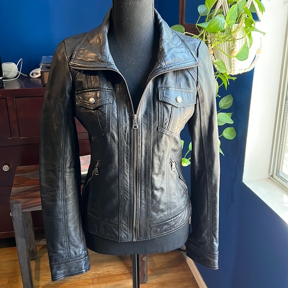 Guess Leather Jacket - Picture 1 of 7